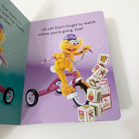 Sesame Street Big Enough For A Bike Book Zoe Board Book - Picture 10 of 11